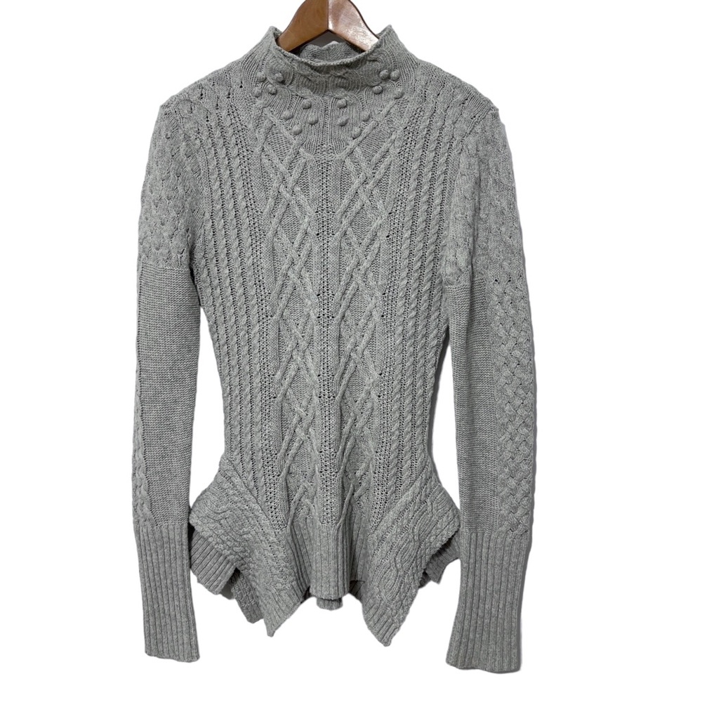 BCBGMAXAZRIA Wool Cotton Blend Sweater Womens Small